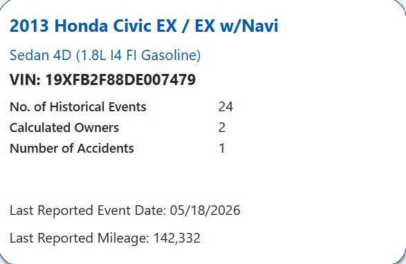 2013 Honda Civic EX