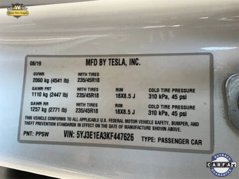 2019 Tesla Model 3 Mid Range
