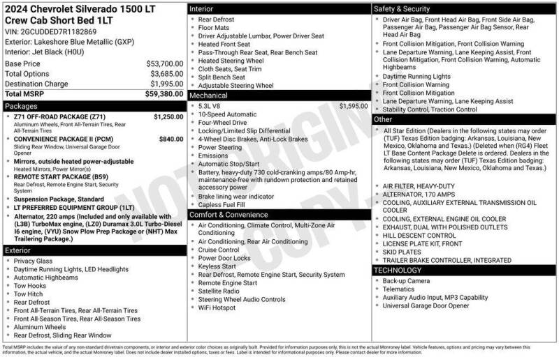 2024 Chevrolet Silverado 1500