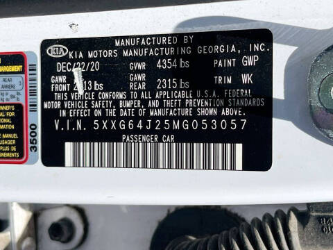 2021 Kia K5