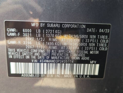 2023 Subaru Ascent Touring