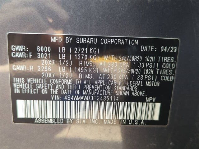 2023 Subaru Ascent Touring