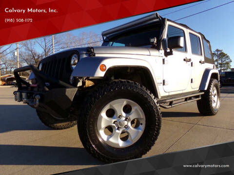 2015 Jeep Wrangler Unlimited for sale at Calvary Motors, Inc. in Bixby OK