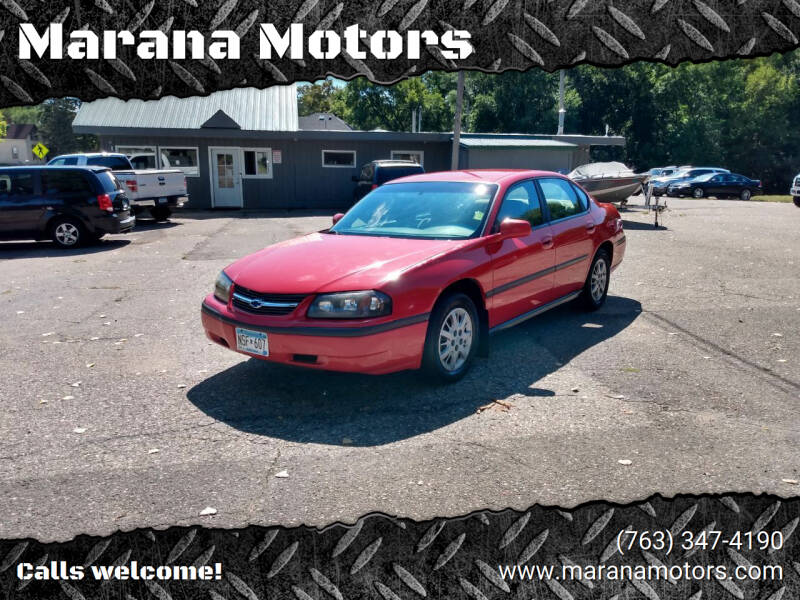 2004 Chevrolet Impala for sale at Marana Motors in Princeton MN