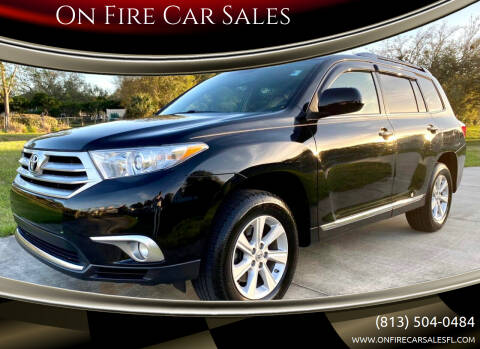 2012 Toyota Highlander for sale at On Fire Car Sales in Tampa FL