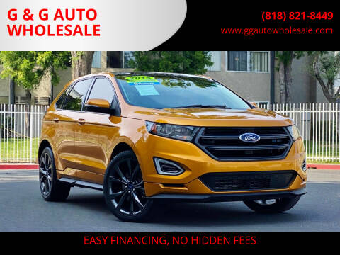 2015 Ford Edge for sale at G & G AUTO WHOLESALE in North Hollywood CA