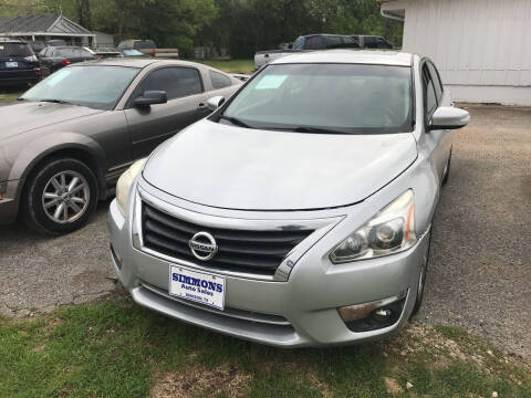 2013 Nissan Altima for sale at Simmons Auto Sales in Denison TX