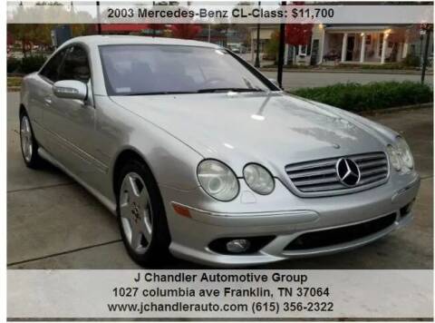 2003 Mercedes-Benz CL-Class for sale at Franklin Motorcars in Franklin TN