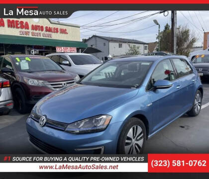 2015 Volkswagen e-Golf for sale at La Mesa Auto Sales in Huntington Park CA