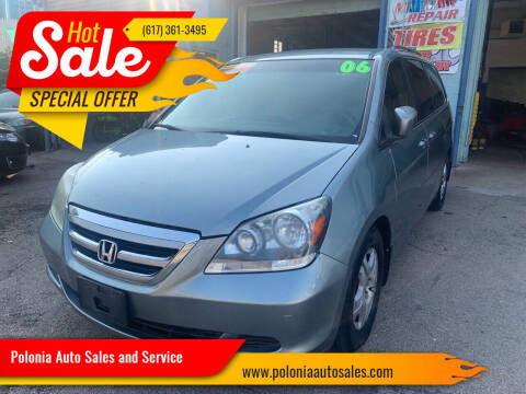 2006 Honda Odyssey for sale at Polonia Auto Sales and Service in Boston MA