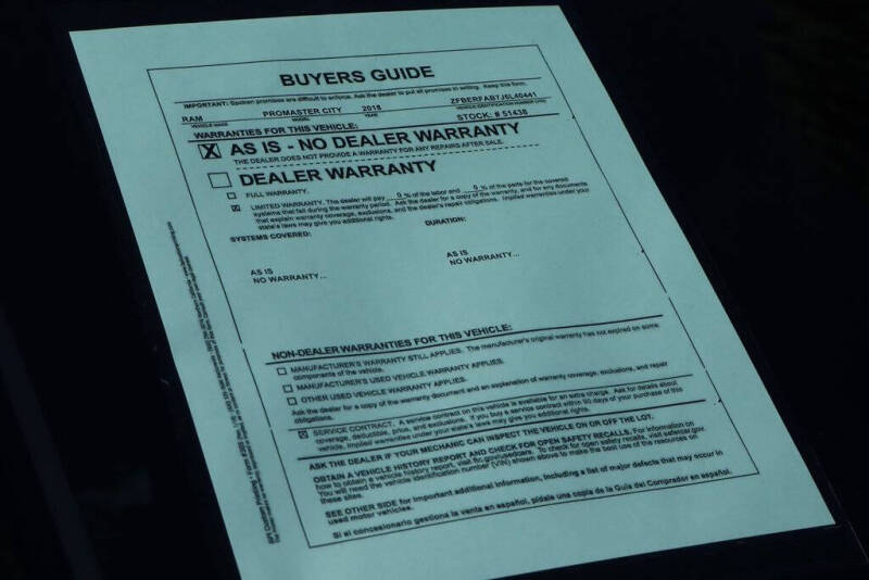 2018 RAM ProMaster City