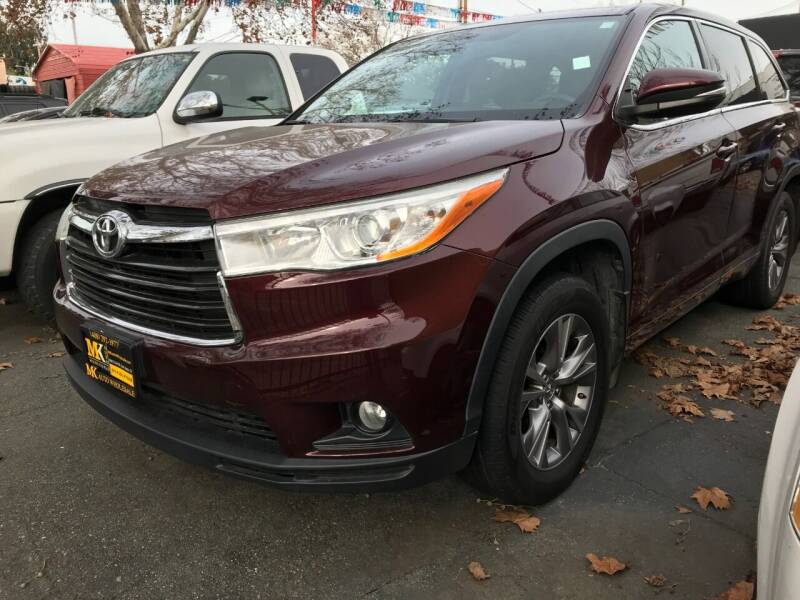 2014 Toyota Highlander for sale at MK Auto Wholesale in San Jose CA