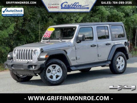 2020 Jeep Wrangler Unlimited for sale at Griffin Buick GMC in Monroe NC