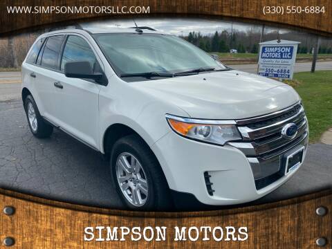 2011 Ford Edge for sale at SIMPSON MOTORS in Youngstown OH