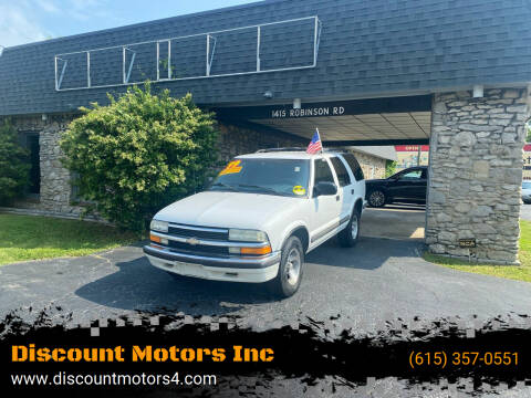 1999 Chevrolet Blazer for sale at Discount Motors Inc in Old Hickory TN