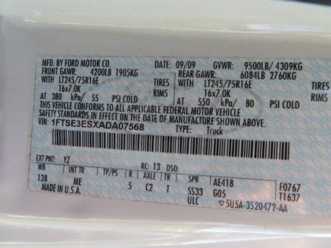 2010 Ford E-Series E-350 SD