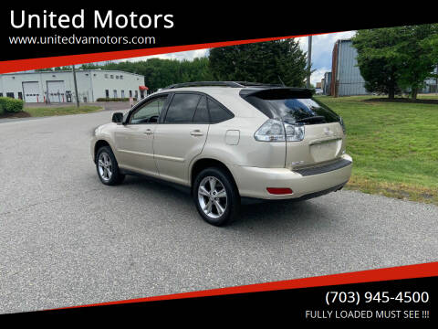 2006 Lexus RX 400h for sale at United Motors in Fredericksburg VA