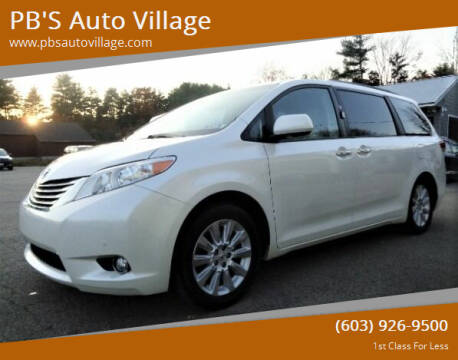2012 Toyota Sienna for sale at PB'S Auto Village in Hampton Falls NH
