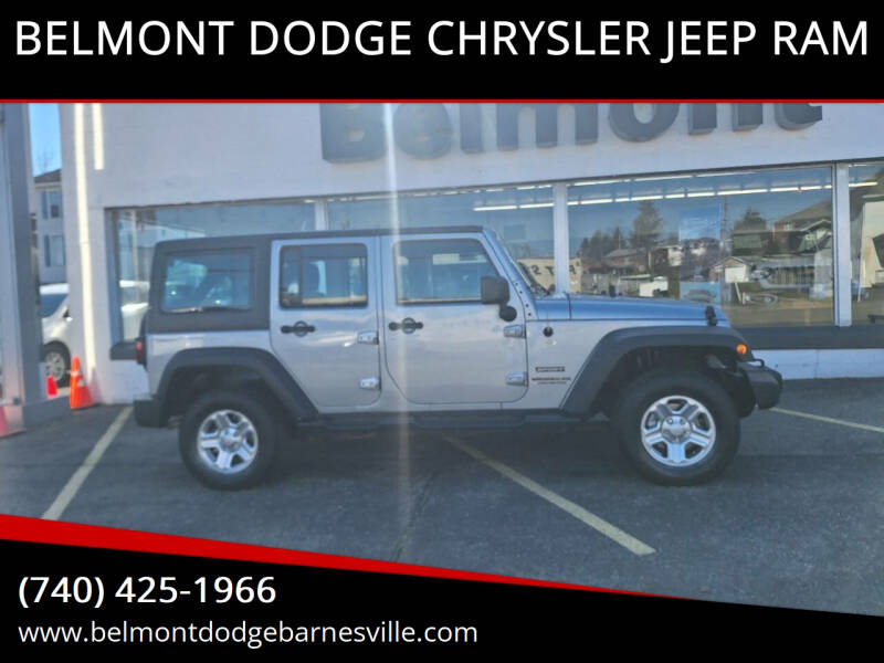 2013 Jeep Wrangler Unlimited for sale at BELMONT DODGE CHRYSLER JEEP RAM in Barnesville OH