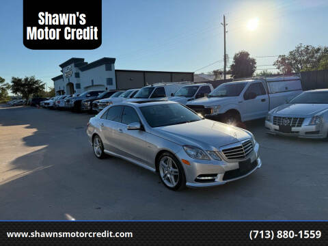 2012 Mercedes-Benz E-Class for sale at Shawn's Motor Credit in Houston TX