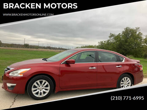 2015 Nissan Altima for sale at BRACKEN MOTORS in San Antonio TX