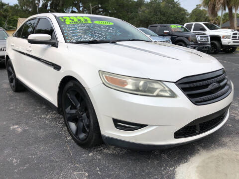 2010 Ford Taurus for sale at RIVERSIDE MOTORCARS INC - Main Lot in New Smyrna Beach FL