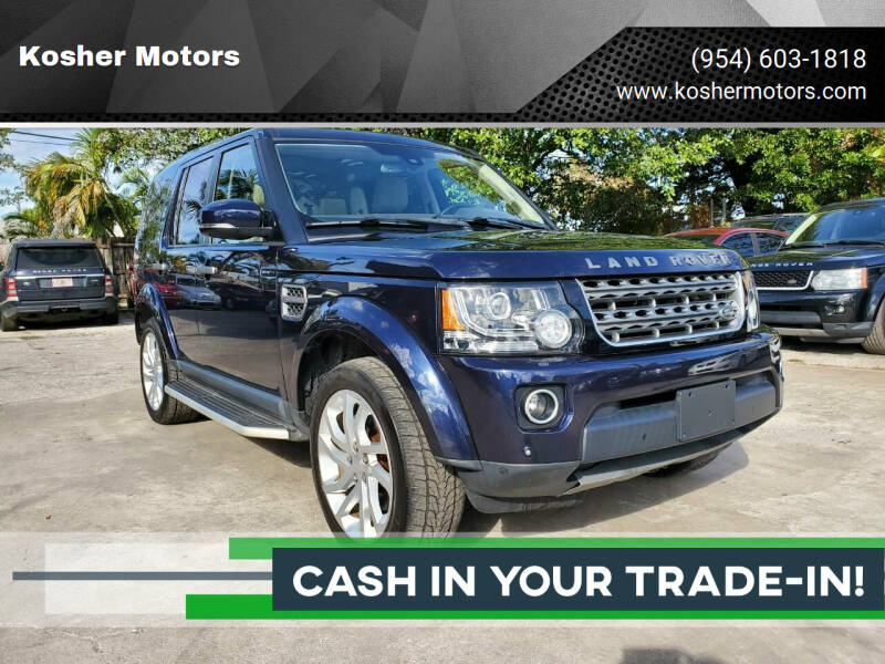 2016 Land Rover LR4 for sale at Kosher Motors in Hollywood FL