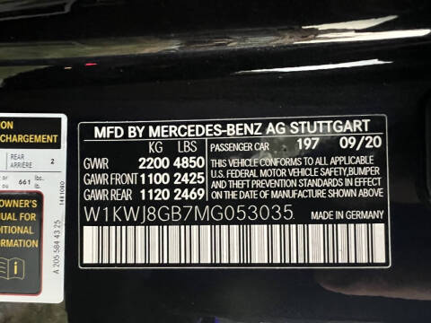 2021 Mercedes-Benz C-Class AMG C 63