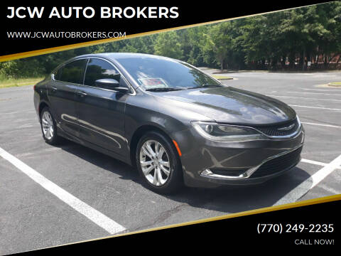 2015 Chrysler 200 for sale at JCW AUTO BROKERS in Douglasville GA