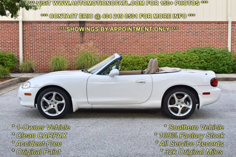 2002 Mazda MX-5 Miata for sale at Automotion Of Atlanta in Conyers GA