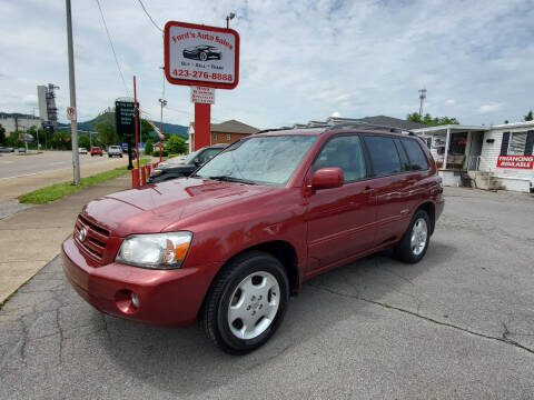 2006 Toyota Highlander for sale at Ford's Auto Sales in Kingsport TN