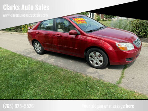 2008 Kia Spectra for sale at Clarks Auto Sales in Connersville IN