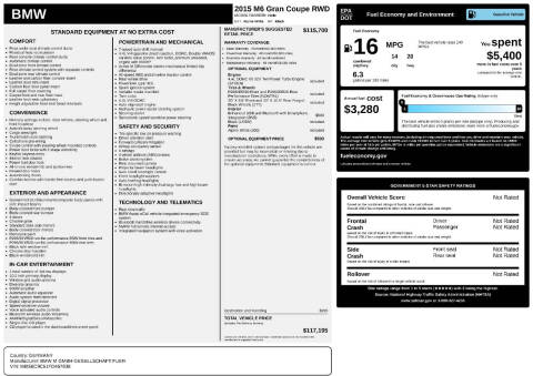 2015 BMW M6 Gran Coupe