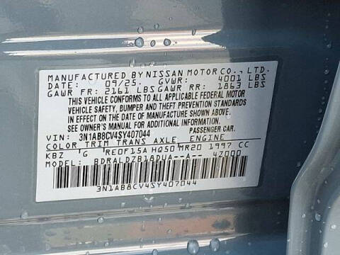 2025 Nissan Sentra SV