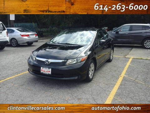 2012 Honda Civic for sale at Clintonville Car Sales - AutoMart of Ohio in Columbus OH