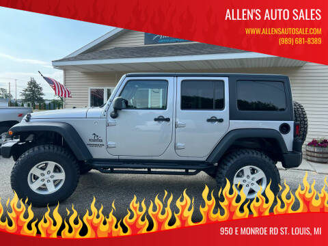 2013 Jeep Wrangler Unlimited for sale at Allen's Auto Sales in Saint Louis MI