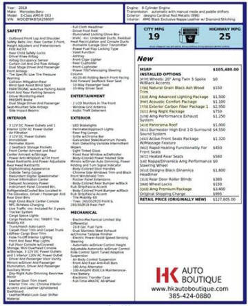 2018 Mercedes-Benz E-Class AMG E 63 S