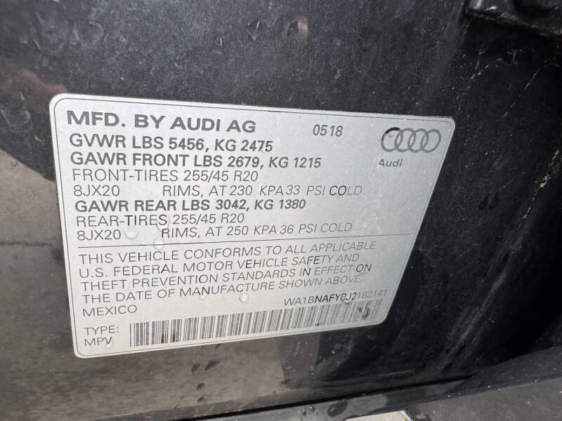 2018 Audi Q5 2.0T quattro Premium Plus
