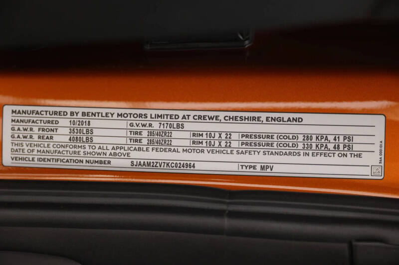 2019 Bentley Bentayga V8