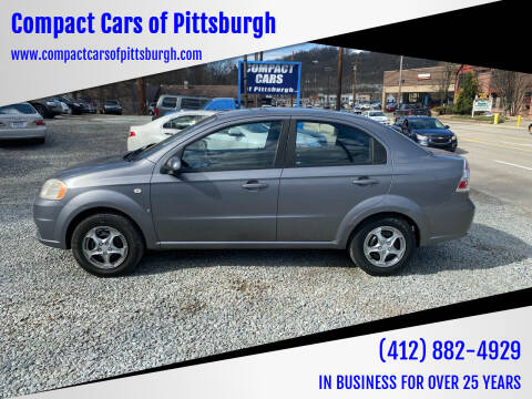 2008 Chevrolet Aveo for sale at Compact Cars of Pittsburgh in Pittsburgh PA