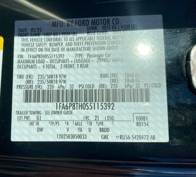 2025 Ford Mustang EcoBoost