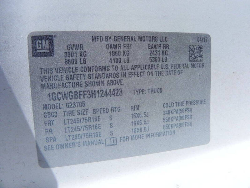 2017 Chevrolet Express 2500