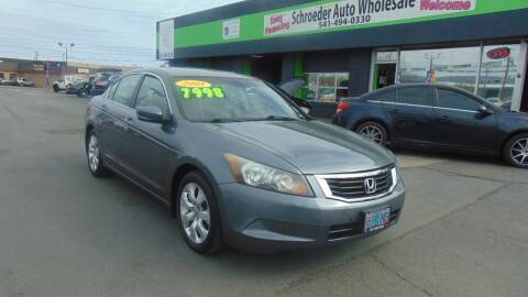 2008 Honda Accord for sale at Schroeder Auto Wholesale in Medford OR