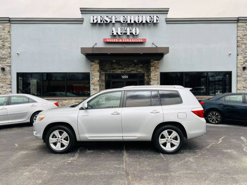 2008 Toyota Highlander for sale at Best Choice Auto in Evansville IN