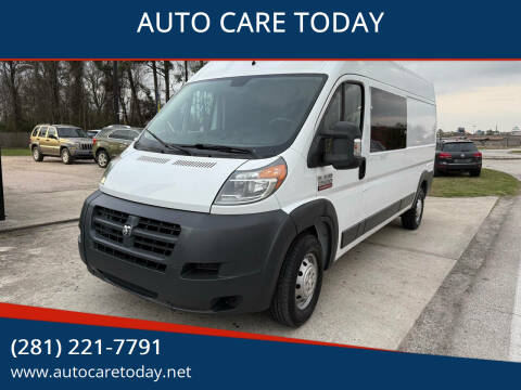 2015 RAM ProMaster for sale at AUTO CARE TODAY in Spring TX