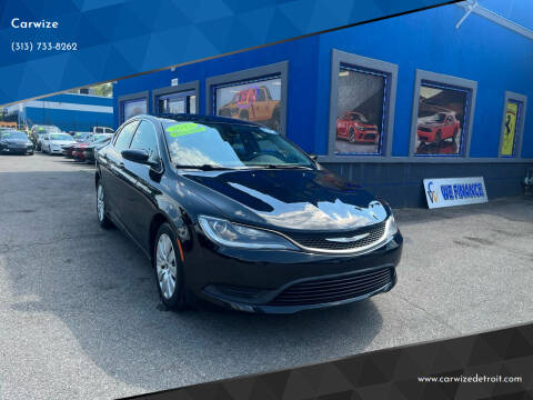 2015 Chrysler 200 for sale at Carwize in Detroit MI