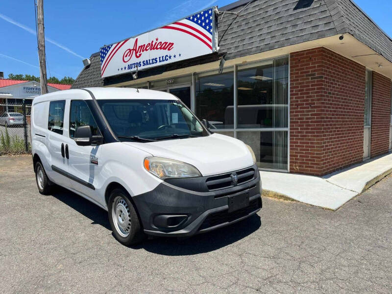 2016 RAM ProMaster City for sale at American Auto Sales LLC in Charlotte NC