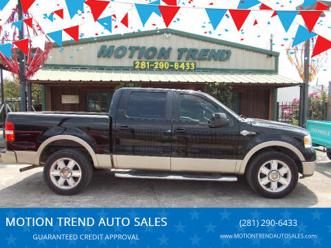 2007 Ford F-150 for sale at MOTION TREND AUTO SALES in Tomball TX