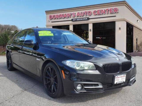 2016 BMW 5 Series for sale at DORMANS AUTO CENTER OF SEEKONK in Seekonk MA