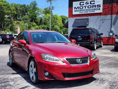 2011 Lexus IS 250 for sale at C & C MOTORS in Chattanooga TN